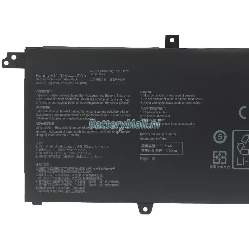 Asus NX571GTBattery