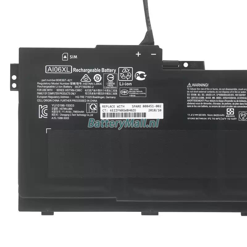 HP HSTNN-C86CBattery