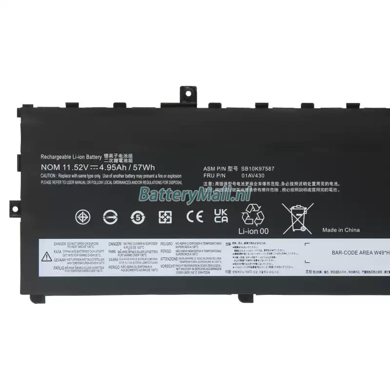 Lenovo ThinkPad X1 Carbon 2018-20KHCTO1WWBattery