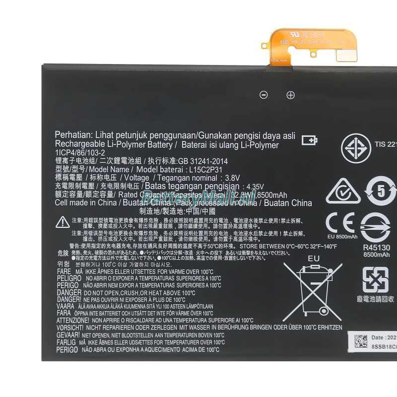 Lenovo Yoga Book YB1-X91XBattery