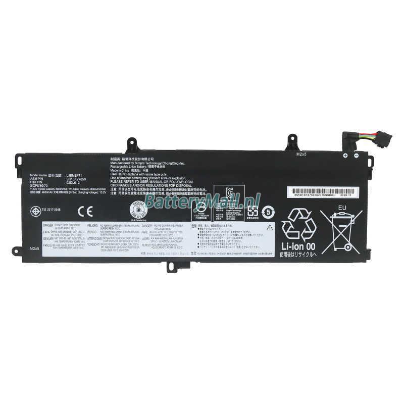Battery for Lenovo ThinkPad P15s Gen 2-20W6000JFR