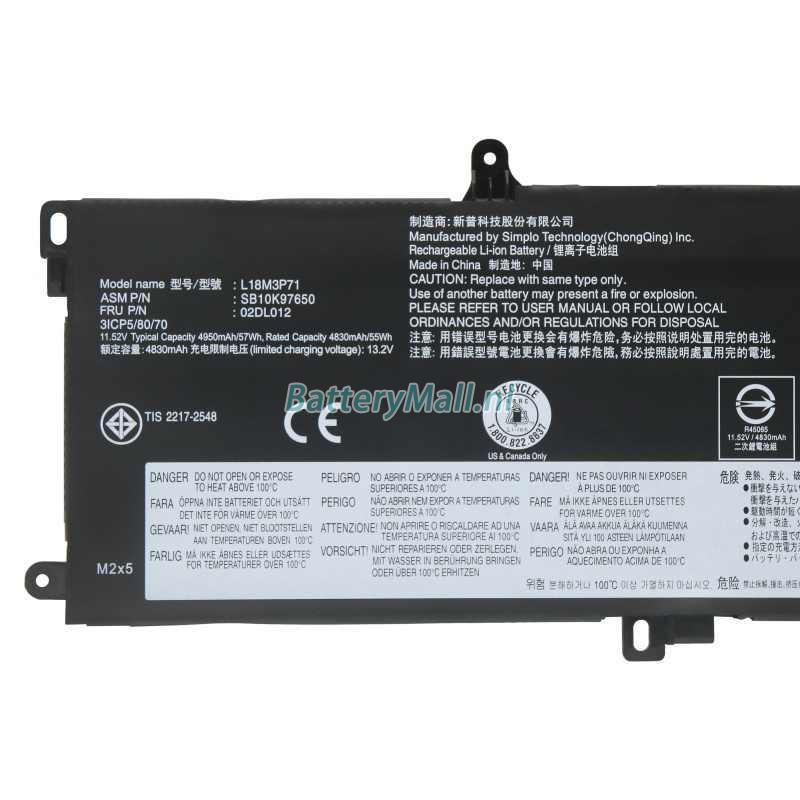 Lenovo ThinkPad P15s Gen 2-20W6000JFR battery