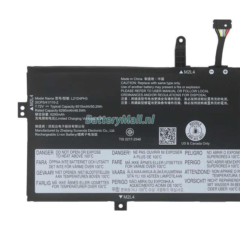Lenovo Yoga Slim 7 Carbon 13IAP7-82U9007YMX battery