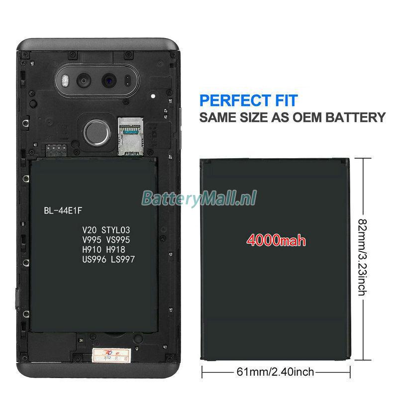 LG V20 Extended battery