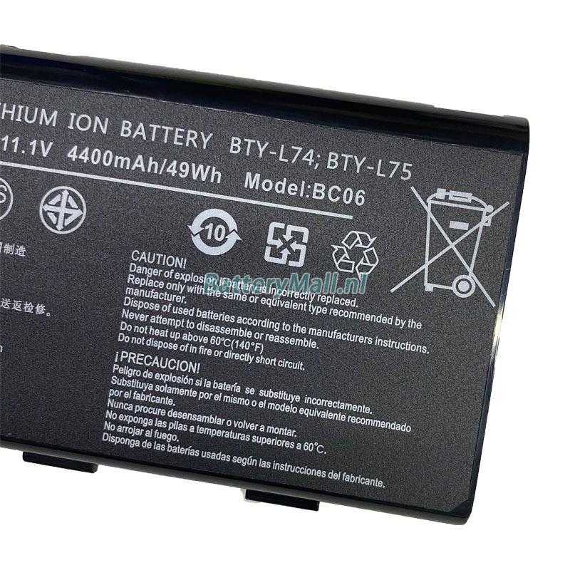 MSI CX623-054XEUBattery