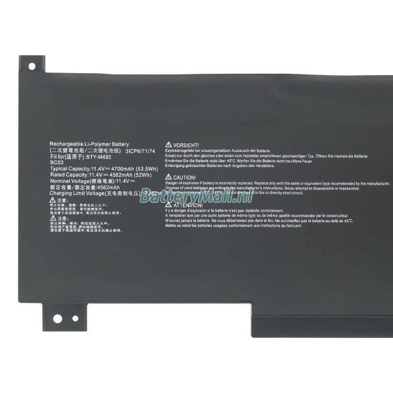 MSI Sword 15 A11SC battery