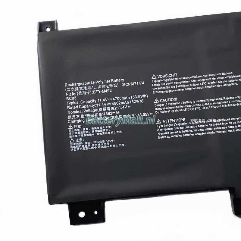 MSI Sword 15 A11SC battery